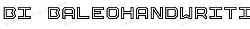 bi baleohandwriting字体转换